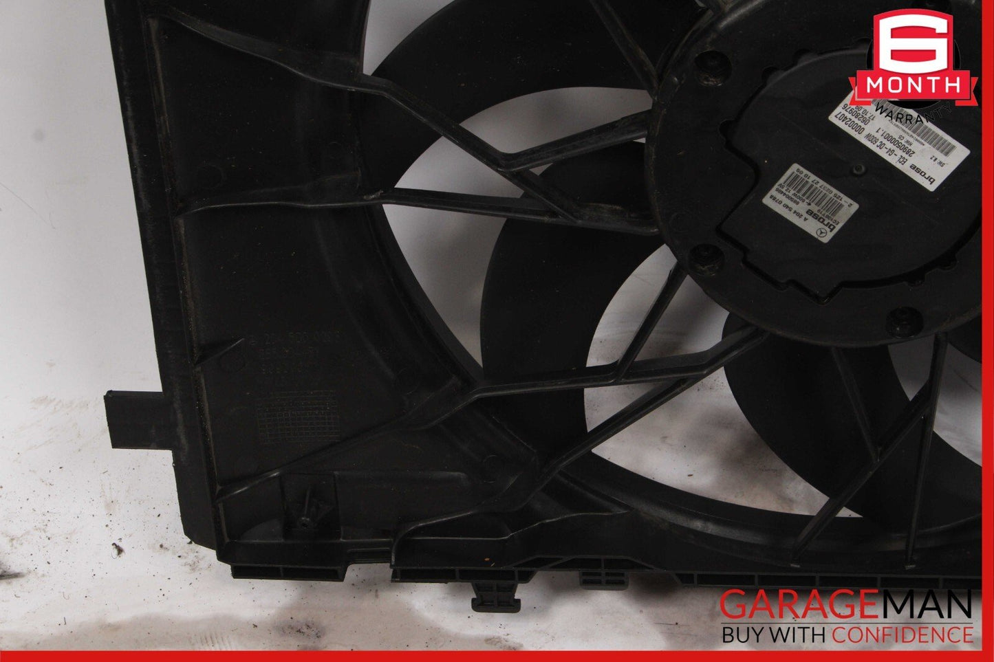 08-18 Mercedes SLK350 C350 CLS400 Engine Cooling Fan Shroud Motor Assembly