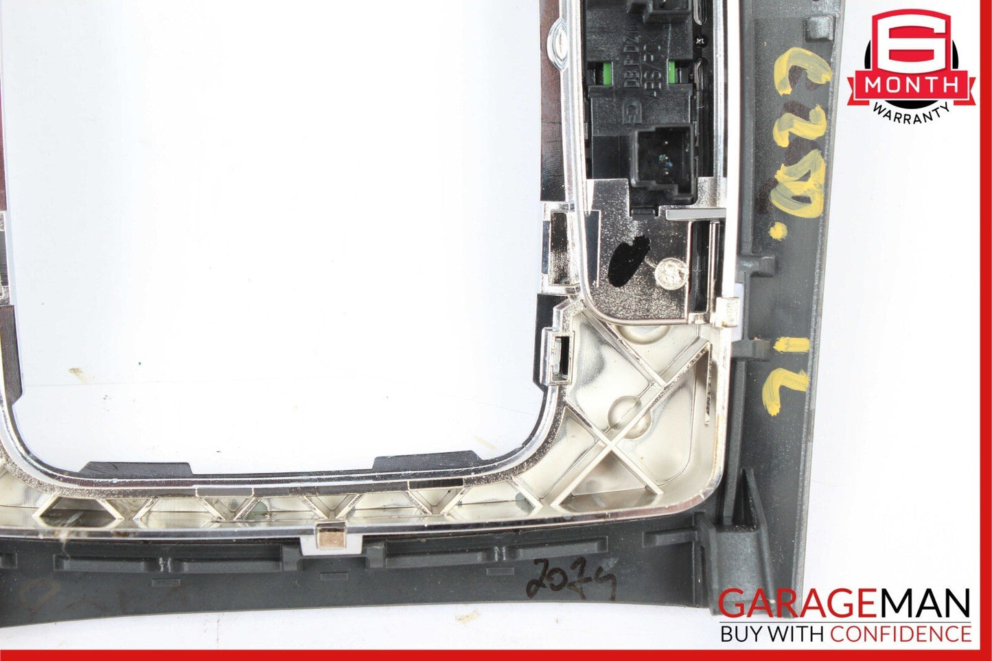 08-14 Mercedes C250 C63 Center Console Shifter Trim Cover Panel Bezel Wood Assy