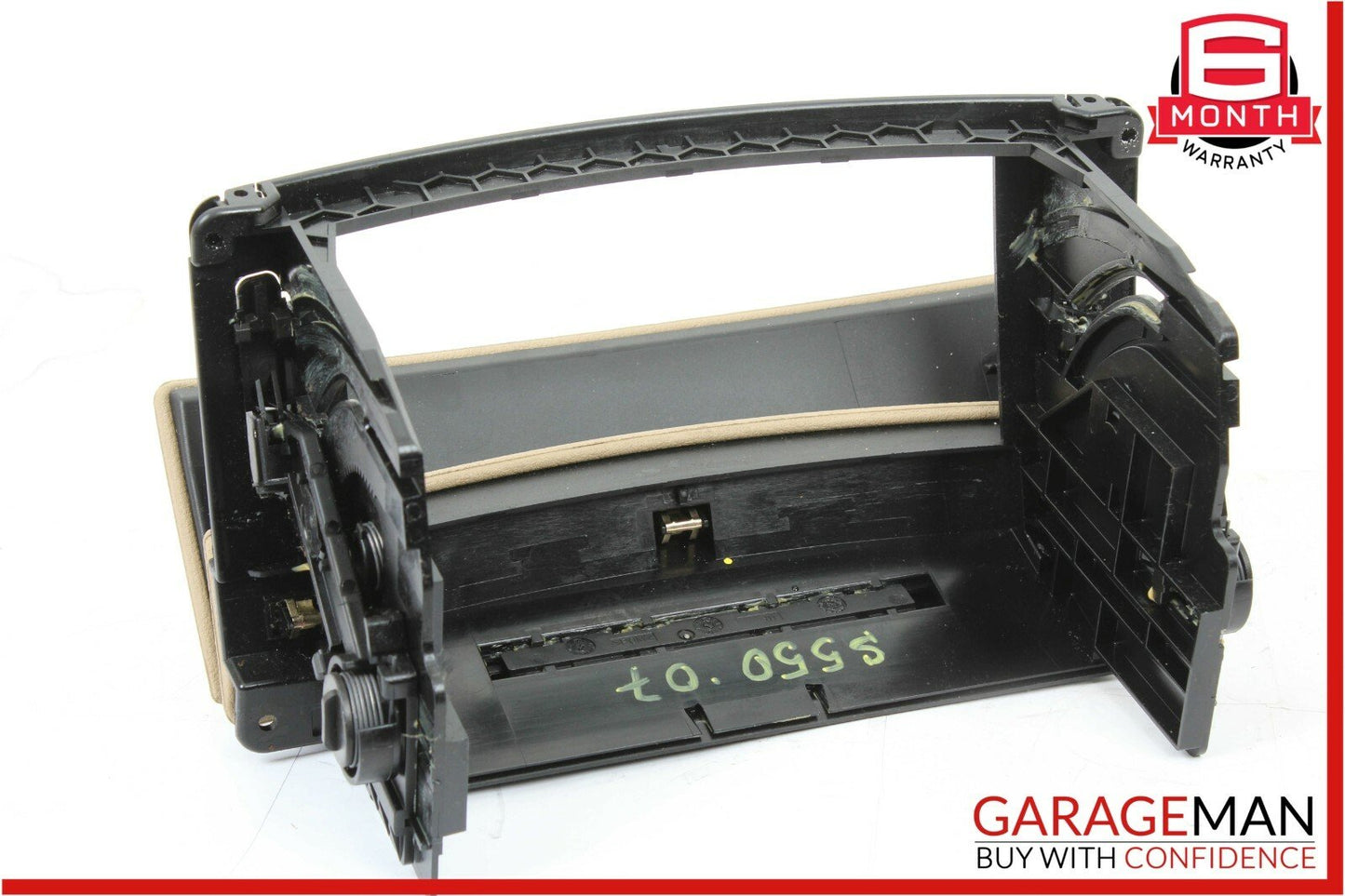 07-13 Mercedes W221 S450 S550 Center Console Dashboard CD Player Cover Brown