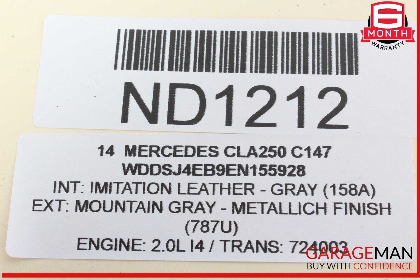 13-20 Mercedes W117 CLA250 Rear Bumper Blind Spot Radar Distronic Module OEM