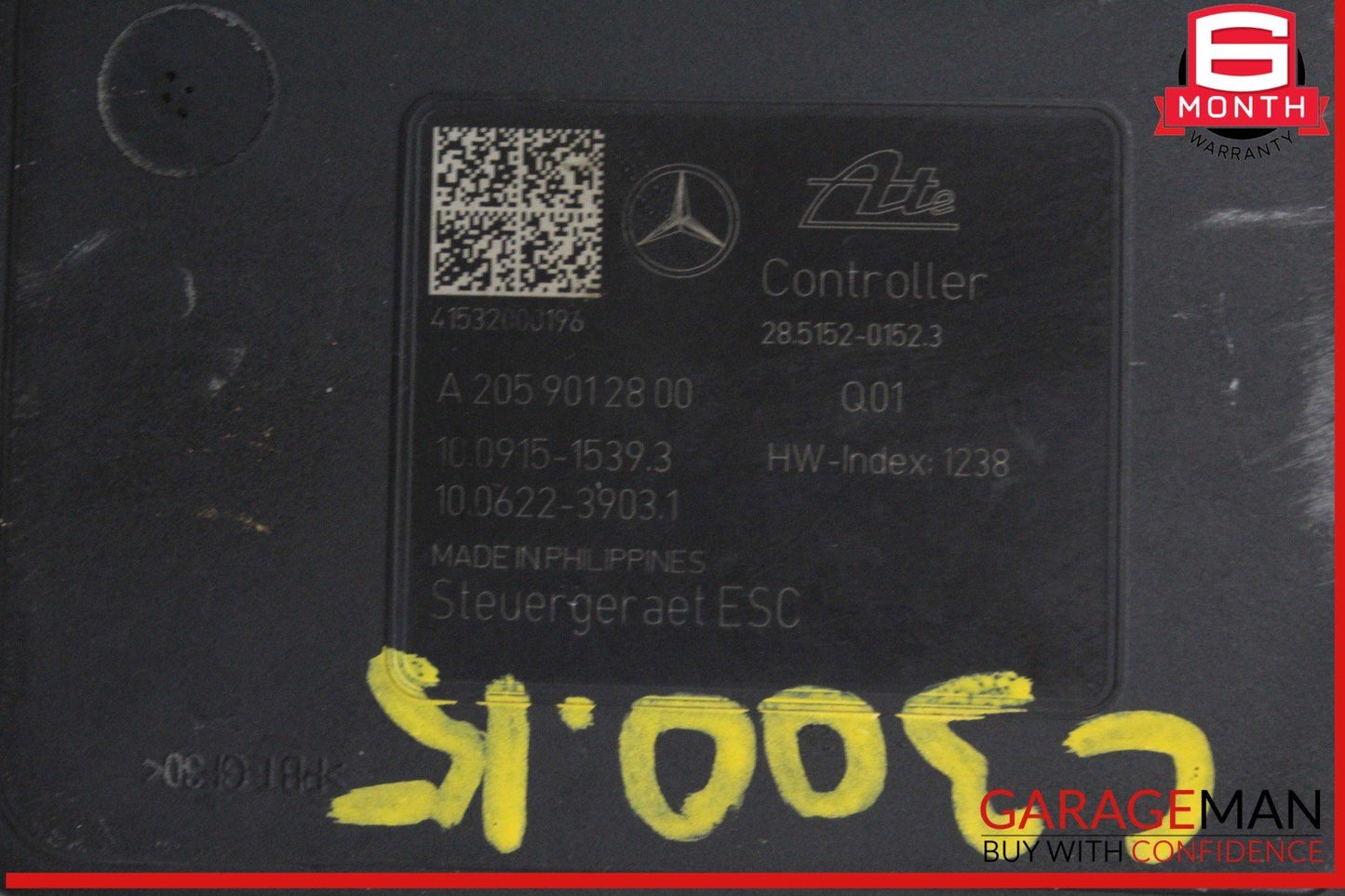 15-20 Mercedes W205 C300 ABS Anti Lock Brake Pump Control Module 2054313612 OEM