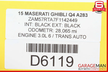 14-17 Maserati Ghibli Front Right Passenger Side Exterior Door Pillar Trim Panel