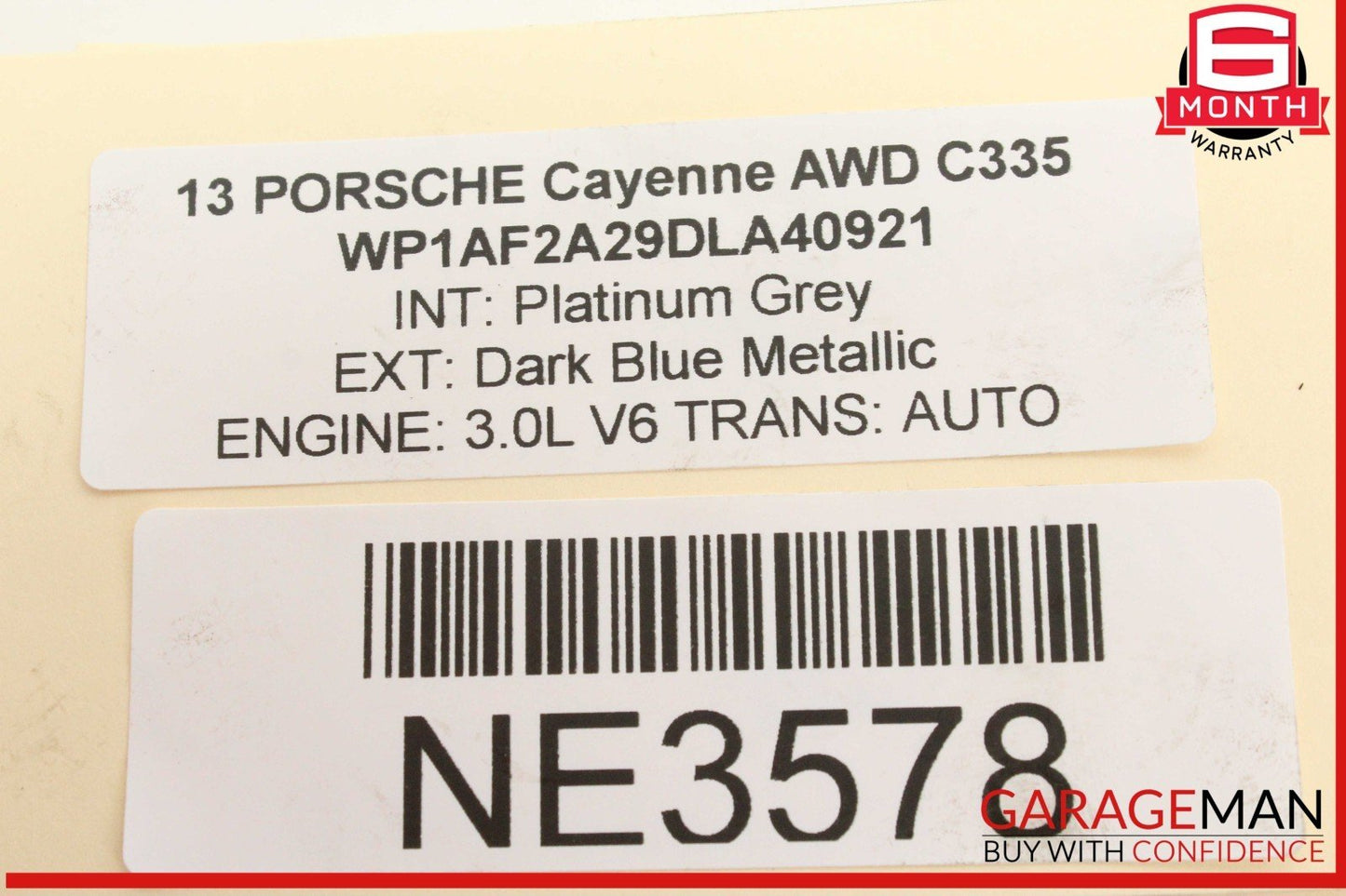 11-18 Porsche Cayenne 958 AWD Touareg 3.0L AC A/C Air Conditioning Compressor