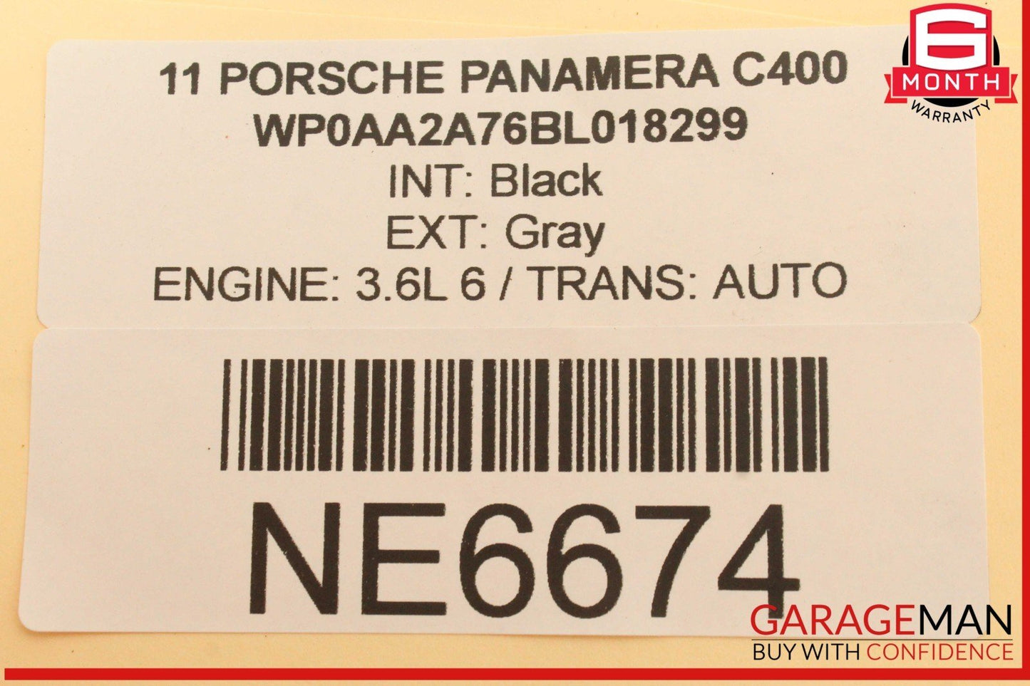 10-16 Porsche Panamera 970 Tire Pressure Monitor Sensor Module TPMS OEM