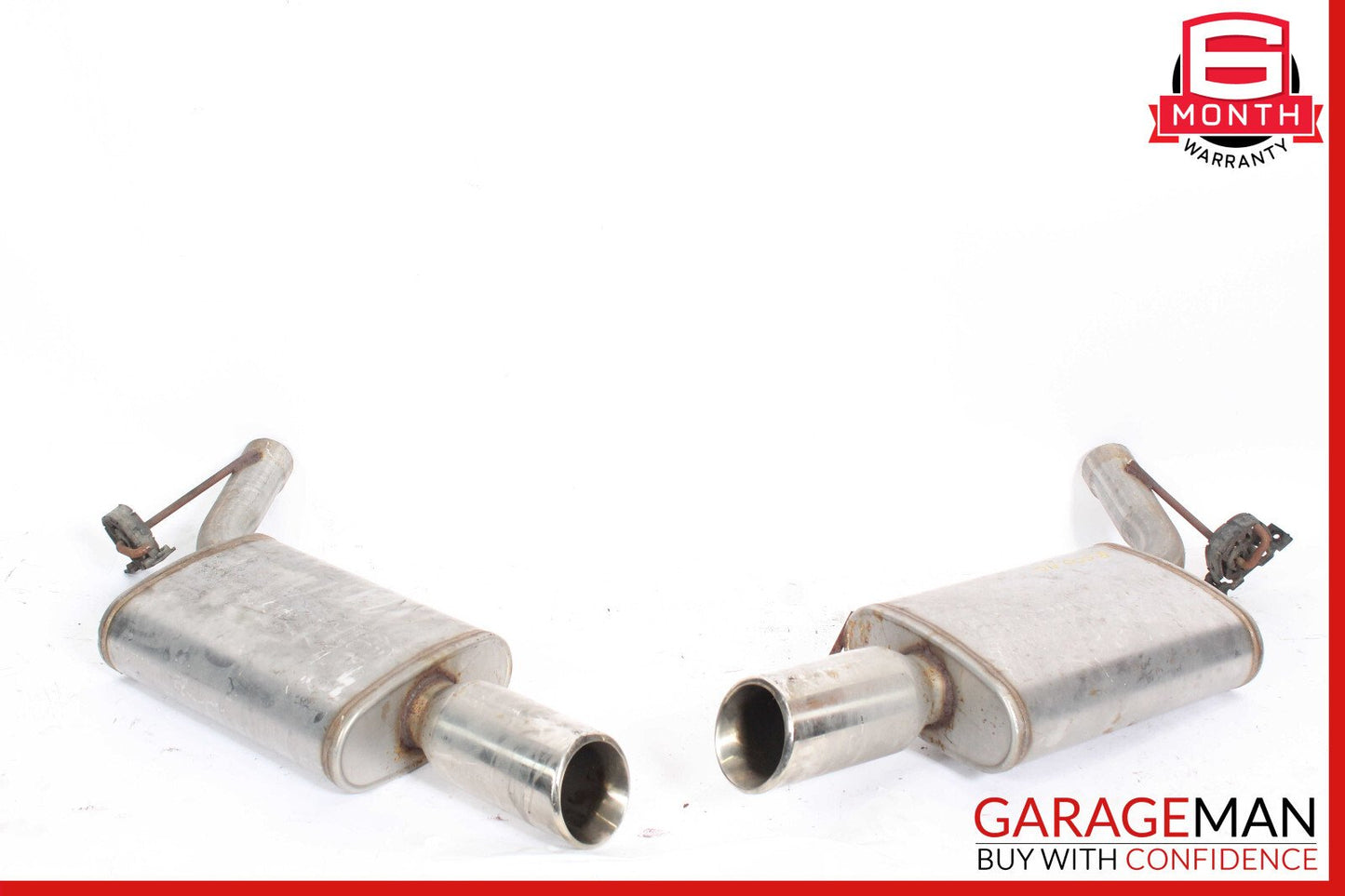 06-08 Mercedes W251 R500 Rear Left & Right Exhaust Muffler Tips Set OEM