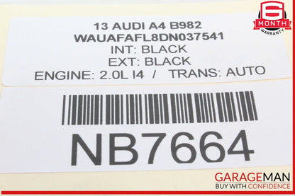 09-16 Audi A4 Front Right Passenger Side Rearward Lower Control Arm 8K0407696H