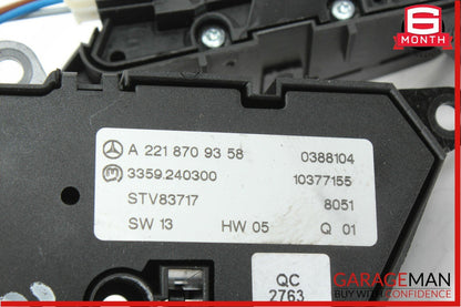 07-13 Mercedes S550 CL600 Front Right Seat Adjustment Control Memory Switch Set