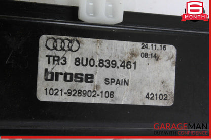 15-18 Audi Q3 Quattro Rear Left Driver Side Window Regulator Motor OEM