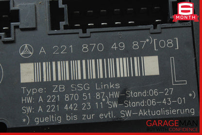 07-13 Mercedes W221 S550 S65 S63 AMG Front Left Side Under Seat Controller Unit