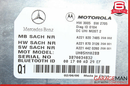 07-09 Mercedes W221 S550 CL550 Bluetooth Communication Controller Module Unit