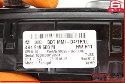 11-18 Audi A8 S8 Audio Radio MMI Multimedia Control Switch Panel 4H1919600M OEM