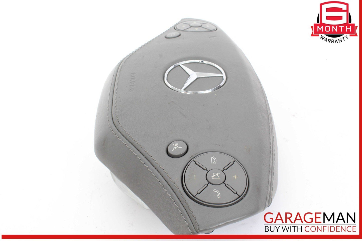 10-14 Mercedes W221 S550 CL550 Steering Wheel Airbag Air Bag Gray OEM