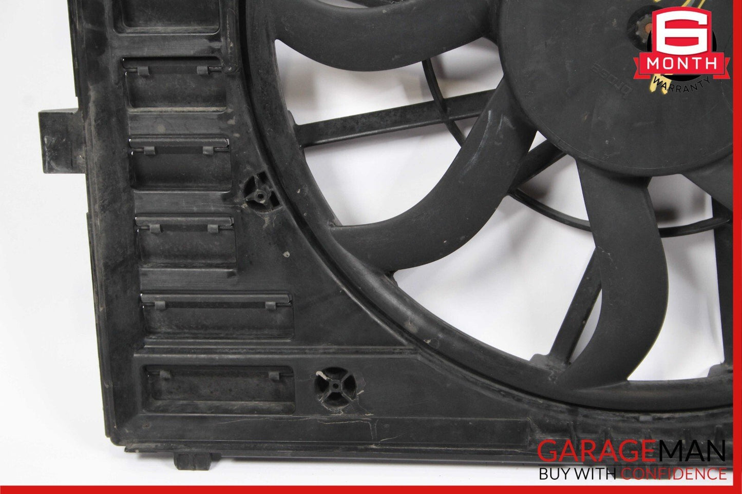11-18 Porsche Cayenne 958 Engine Cooling Fan Motor Shroud Assembly OEM