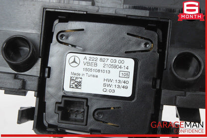 15-18 Mercedes W205 C300 4MATIC Center Dash Hazard Control Switch w/ Clock OEM