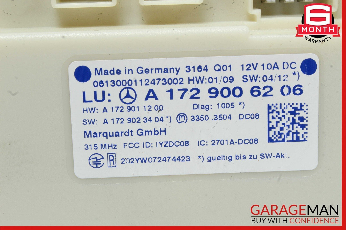 10-15 Mercedes E350 E550 C250 GLK350 Keyless Go Entry Control Module Unit