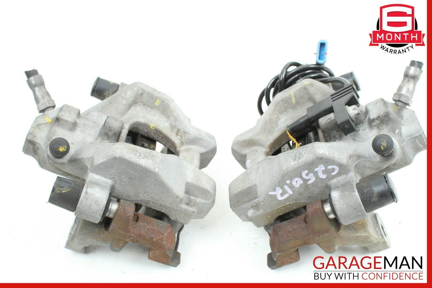 08-14 Mercedes W204 C250 Rear Left & Right Side Brake Caliper Calipers Set of 2