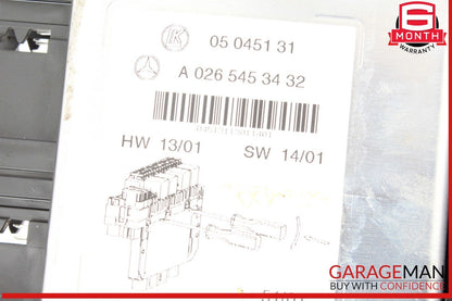 03-12 Mercedes R230 SL500 SL55 SL65 AMG Rear SAM Fuse Box Relay Module 026545343