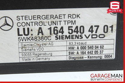 06-13 Mercedes W219 CLS550 CLS350 TPMS Tire Pressure Control Module Unit OEM