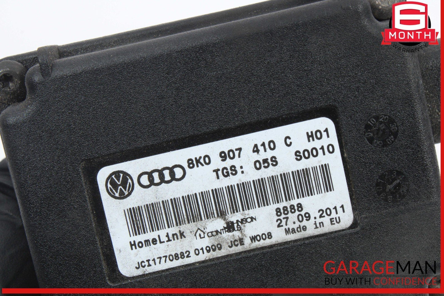 09-12 Audi S5 S4 HomeLink Garage Door Opener Control Module Unit 8K0907410C OEM
