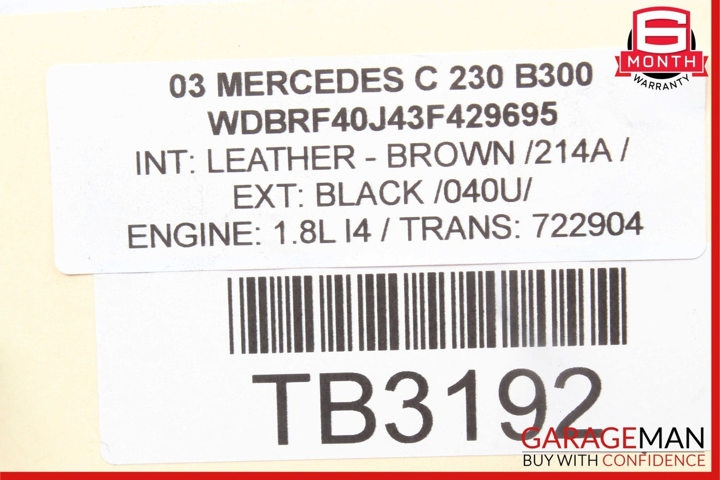 03-05 Mercedes W203 C230 1.8L Kompressor Air Intake Cleaner Filter Muffler Box