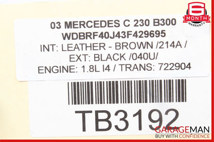03-05 Mercedes W203 C230 1.8L Kompressor Air Intake Cleaner Filter Muffler Box