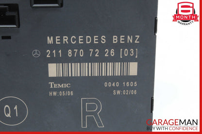 03-09 Mercedes W211 E55 AMG E550 Front Right Passenger Door Control Module OEM