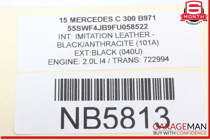 15-20 Mercedes W205 C300 C400 Rear Left Keyless Go Exterior Door Handle OEM