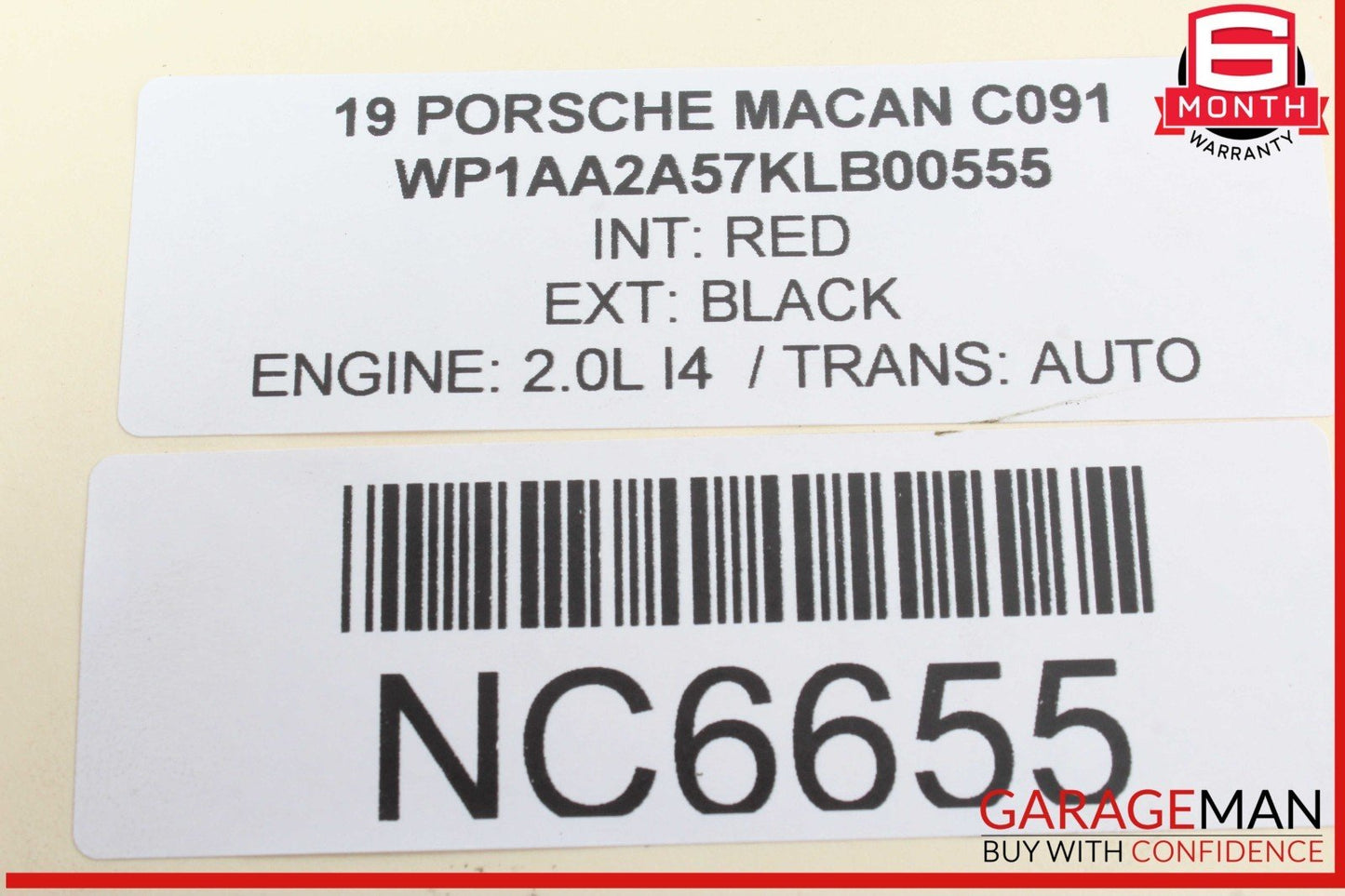 19-21 Porsche Macan 95B Engine Starter Motor 06L911024 OEM