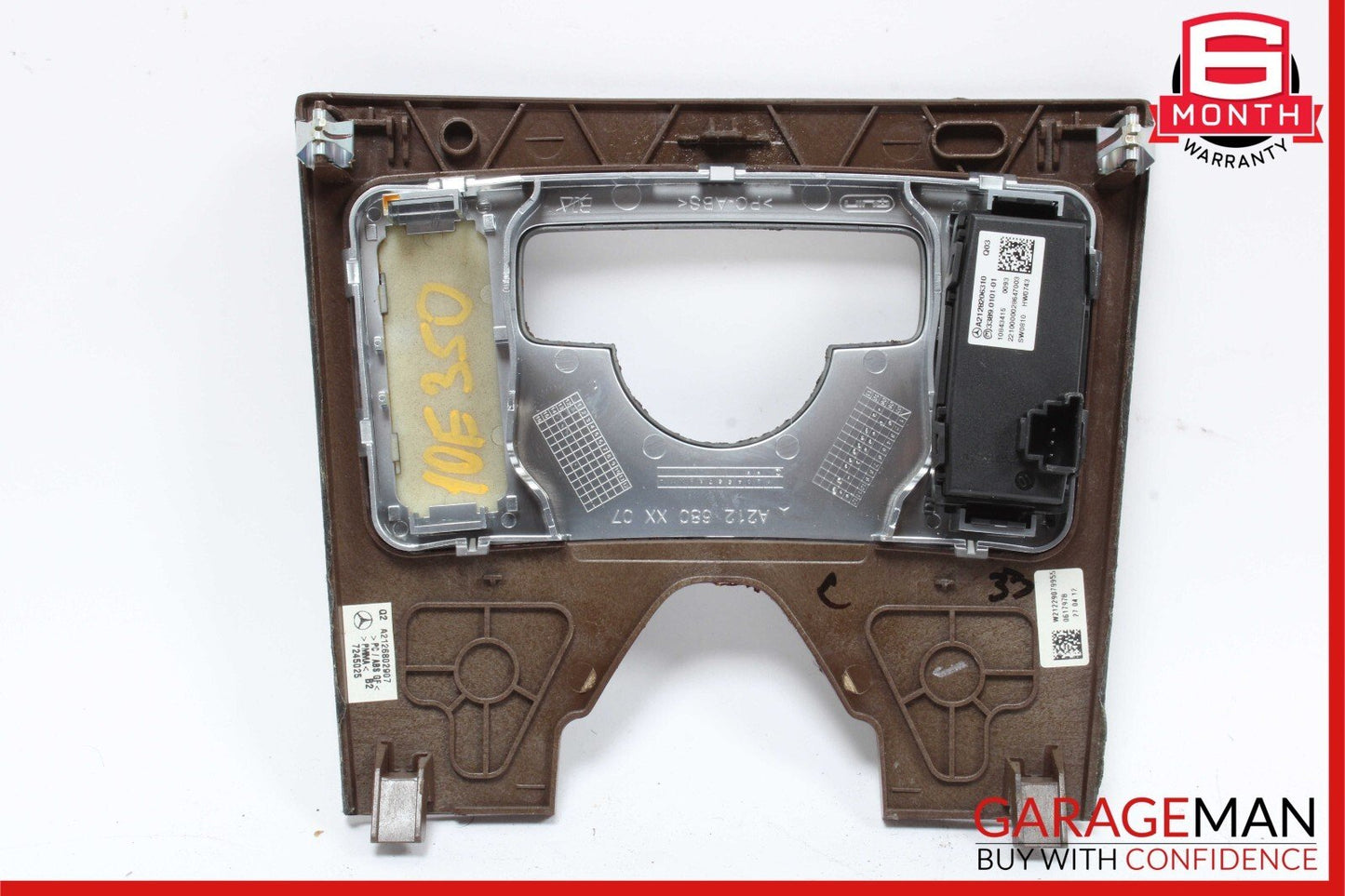10-13 Mercedes W212 E350 E400 E550 Center Console Switch Trim Cover Bezel Wood