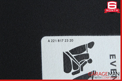 08-14 Mercedes W204 C63 AMG Front Right Passenger Sun Visor Sunvisor Shade Black