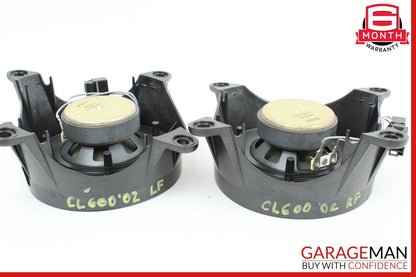 00-06 Mercedes W215 CL600 Rear Right & Left Door Speaker Tweeter Speakers Set