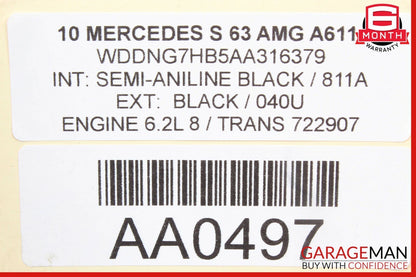 07-14 Mercedes W221 S63 CL63 CL65 AMG Rear Left And Right Brake Caliper Set OEM