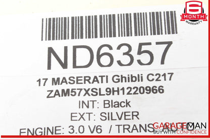 14-17 Maserati Ghibli Rear Right & Left Side Suspension Coil Spring Absorber Set