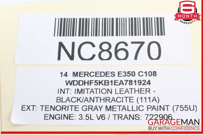 12-18 Mercedes W212 E350 SLK350 Engine Motor Starter 2769064300 OEM
