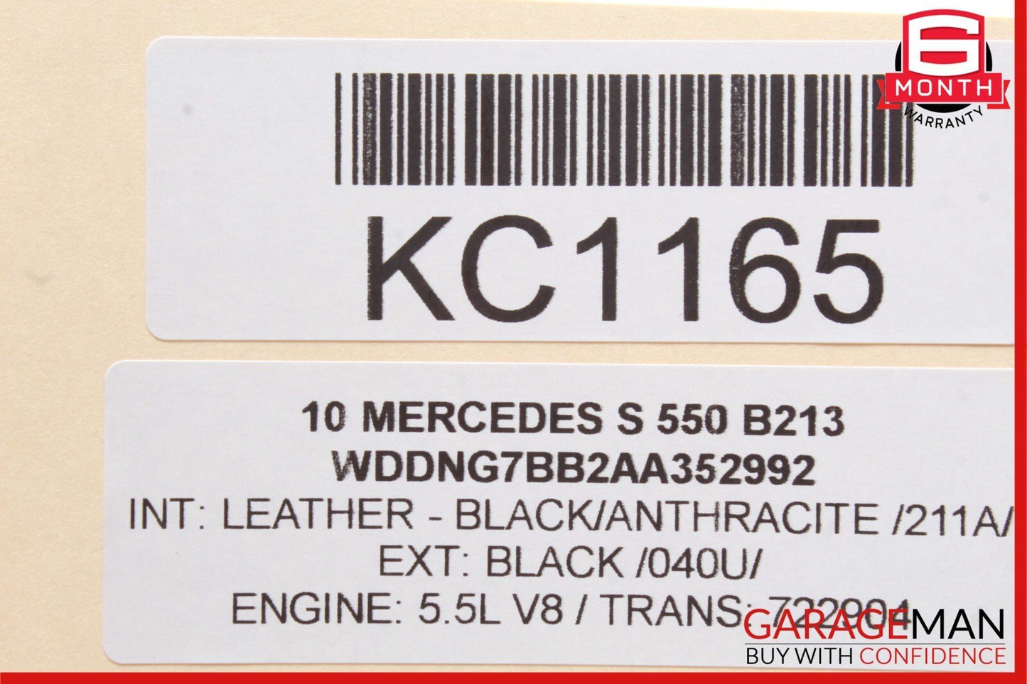 07-14 Mercedes W221 S550 CL600 Trunk Seat Lumbar Vacuum Pump 2218000248 OEM
