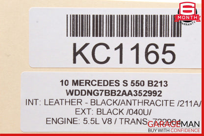 07-14 Mercedes W221 S550 CL600 Trunk Seat Lumbar Vacuum Pump 2218000248 OEM