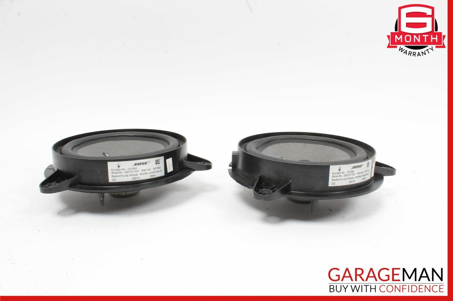 03-13 Maserati Quattroporte Audio Sound Speaker Rear Right & Left Side Set OEM