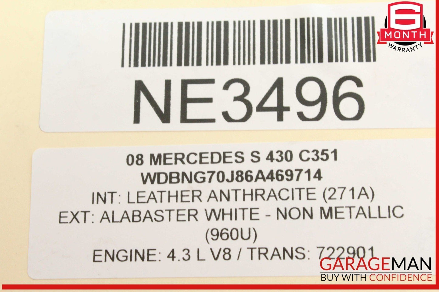00-06 Mercedes W220 S430 Airmatic Air Suspension Reservoir Tank 2203200215 OEM