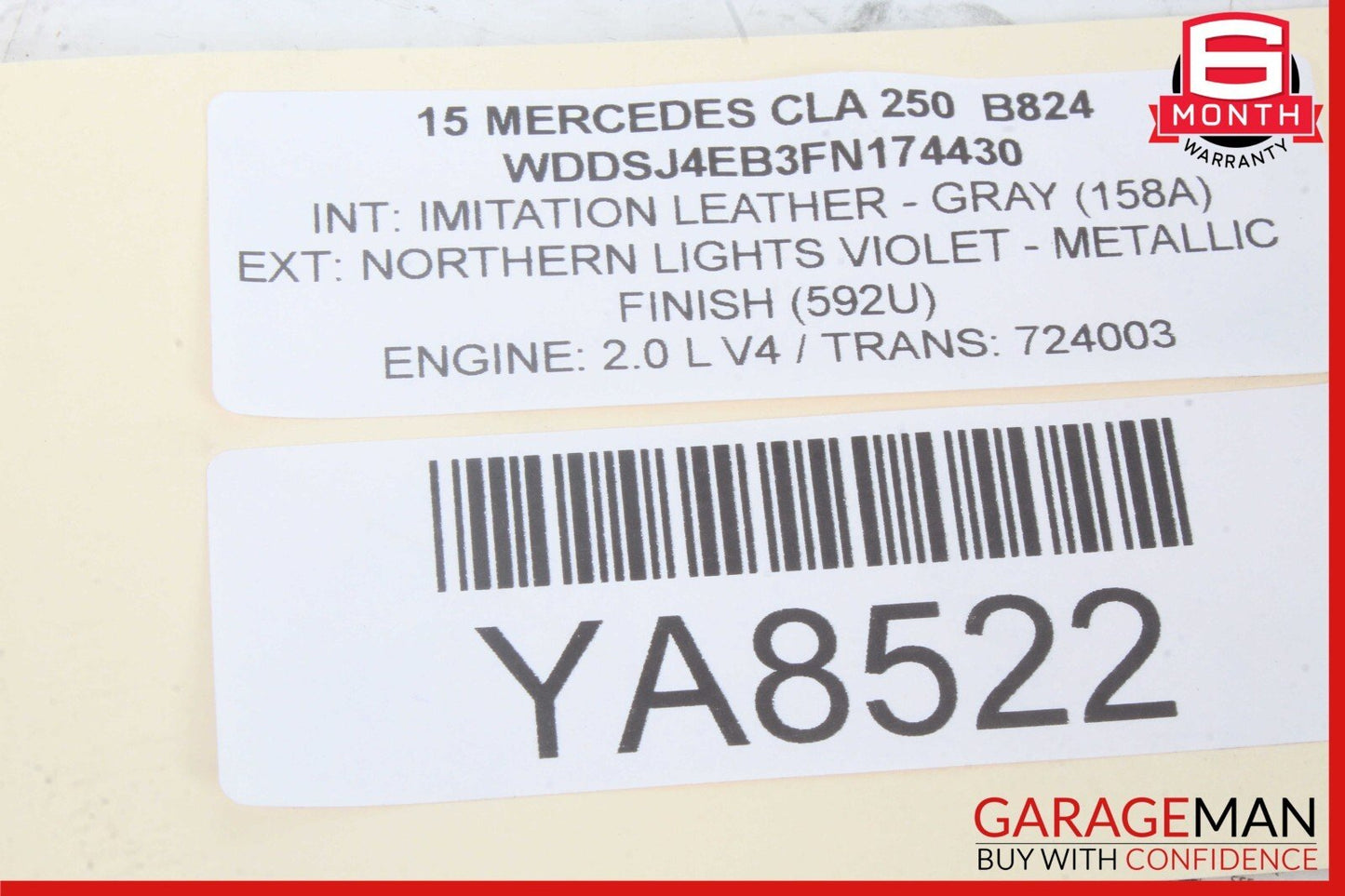 14-20 Mercedes W117 CLA250 Front Left Driver Side Door Lock Latch Actuator OEM