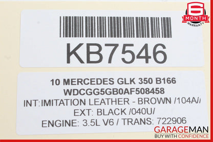 10-15 Mercedes X204 GLK350 GLK250 Trunk Lid Latch Lock Actuator OEM