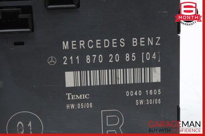 03-09 Mercedes W211 E63 E550 Front Right Passenger Door Control Module OEM