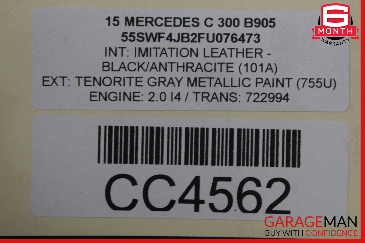 15-20 Mercedes W205 C300 RWD Rear Differential Diff Axle Carrier Assembly