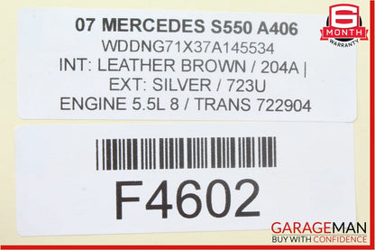 07-13 Mercedes W221 S550 S600 S63 AMG Top Roof Shark Fin Antenna GPS Black
