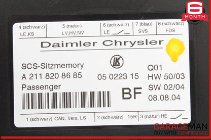 03-12 Mercedes W211 E320 CLS550 ML350 Front Right Seat Control Module OEM