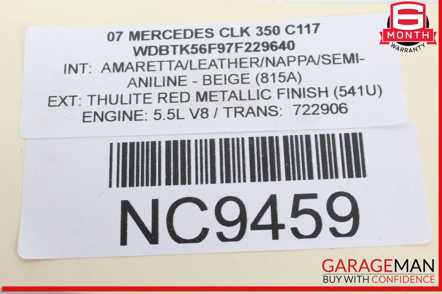05-14 Mercedes W209 CLK350 ML350 Engine PCV Crankcase Vent Valve Oil Separator