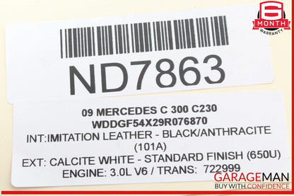 06-11 Mercedes W204 C300 Engine Motor Brake Vacuum Pump 2722300465 OEM