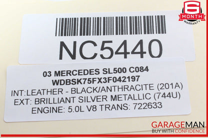 03-12 Mercedes R230 SL500 SL550 Front Left SAM Fuse Box Control Module OEM