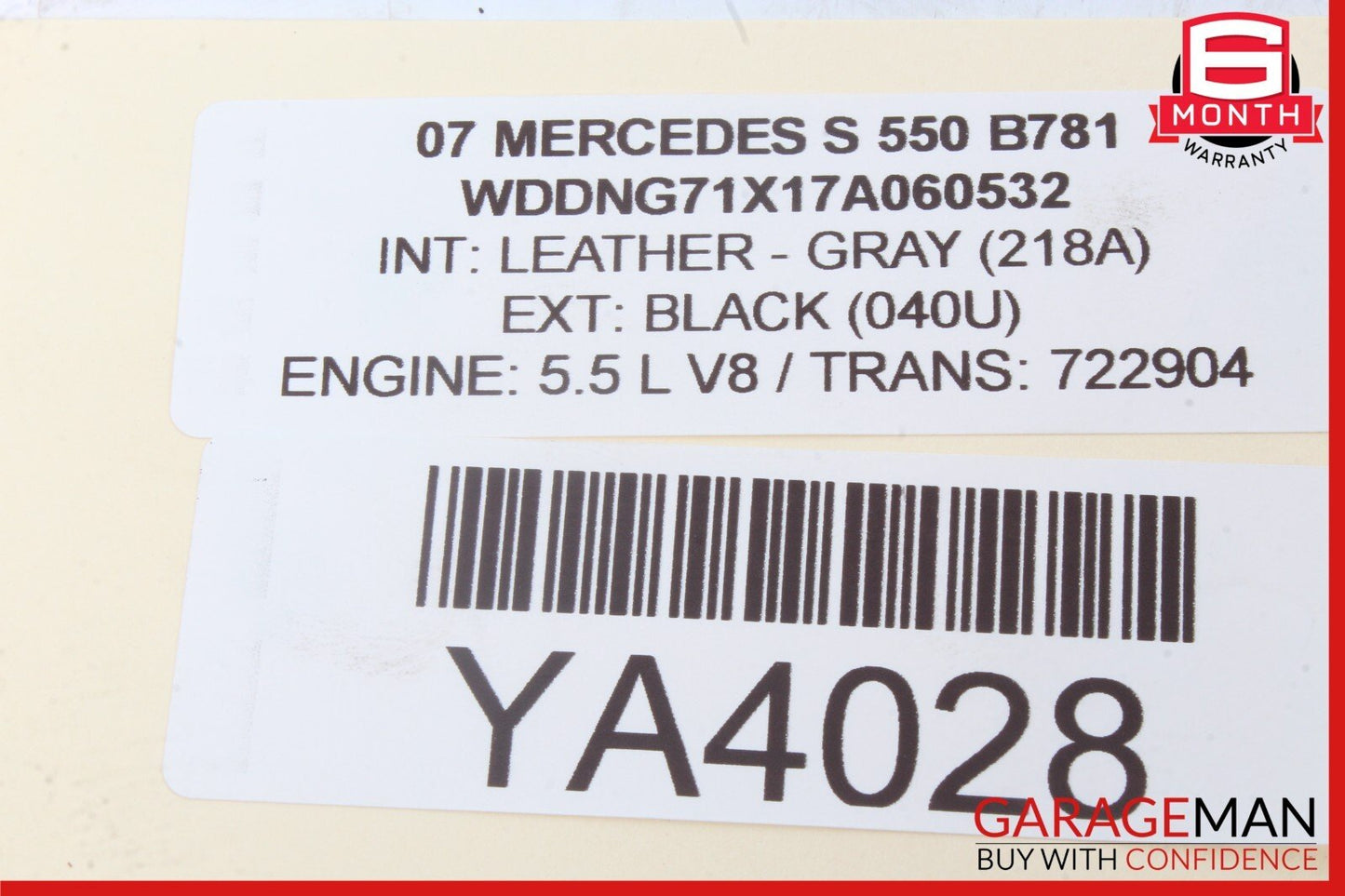 07-14 Mercedes W221 S550 CL600 Front Left Driver Seat Control Memory Switch Set