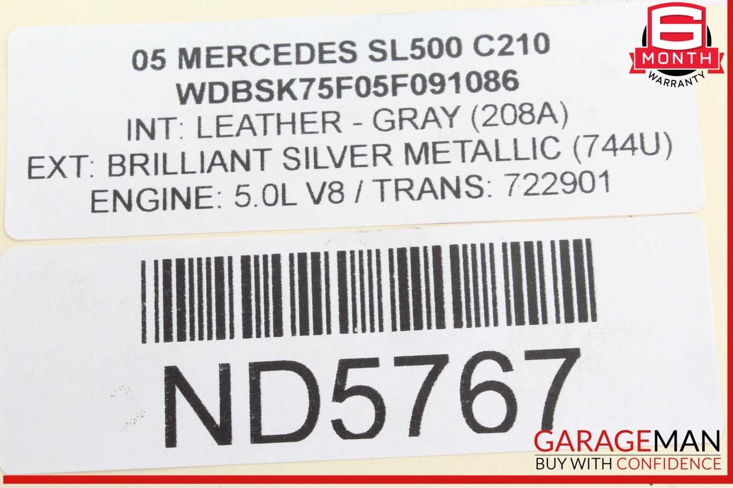 00-08 Mercedes R230 SL500 ABC Pressure Relief Valve Hydraulic Suspension OEM