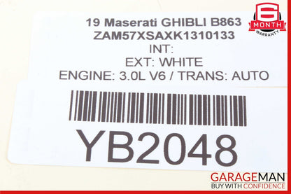 14-19 Maserati Ghibli Rear Right Passenger Side Exterior Door Handle OEM